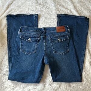 Lucky Brand Blue Low Rise Denim Flare Jeans
